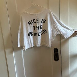 White 1/2 sleeve top